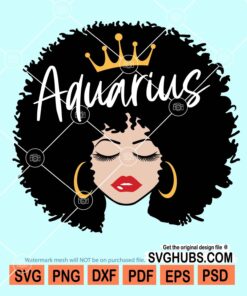 Aquarius queen svg
