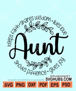 Aunt definition SVG