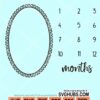 Baby milestone blanket svg