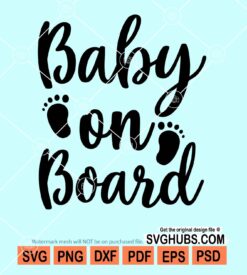 Baby on board svg