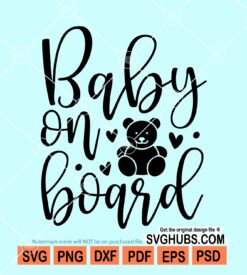 Baby on board svg