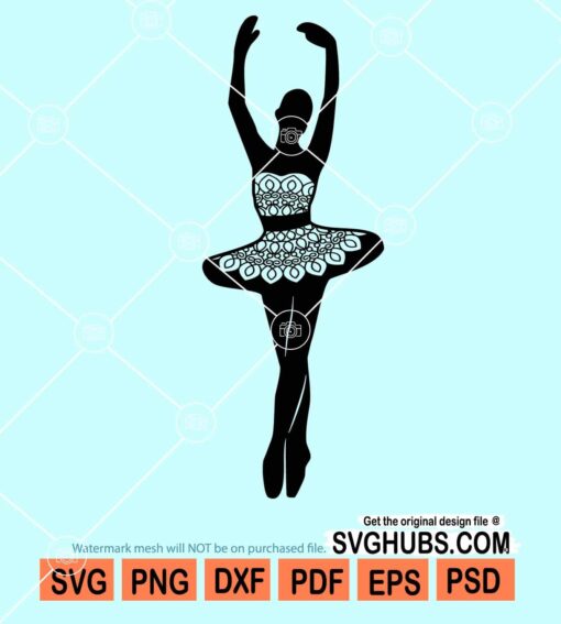 Ballerina girl svg