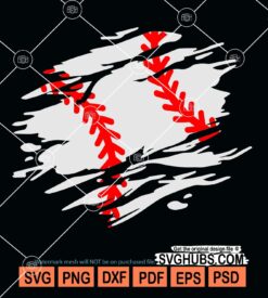 Baseball distress svg