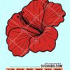 Beautiful hibiscus flower svg