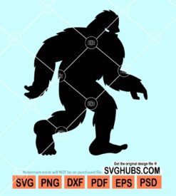 Bigfoot walking svg