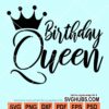 Birthday queen svg