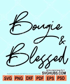 Bougie and blessed SVG