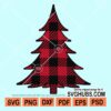 Buffalo plaid Christmas tree svg