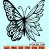 Buttterfly mandala svg