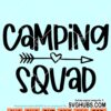 Camping squad svg
