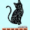 Cat mandala svg