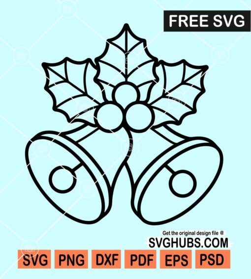 Christmas bells SVG free