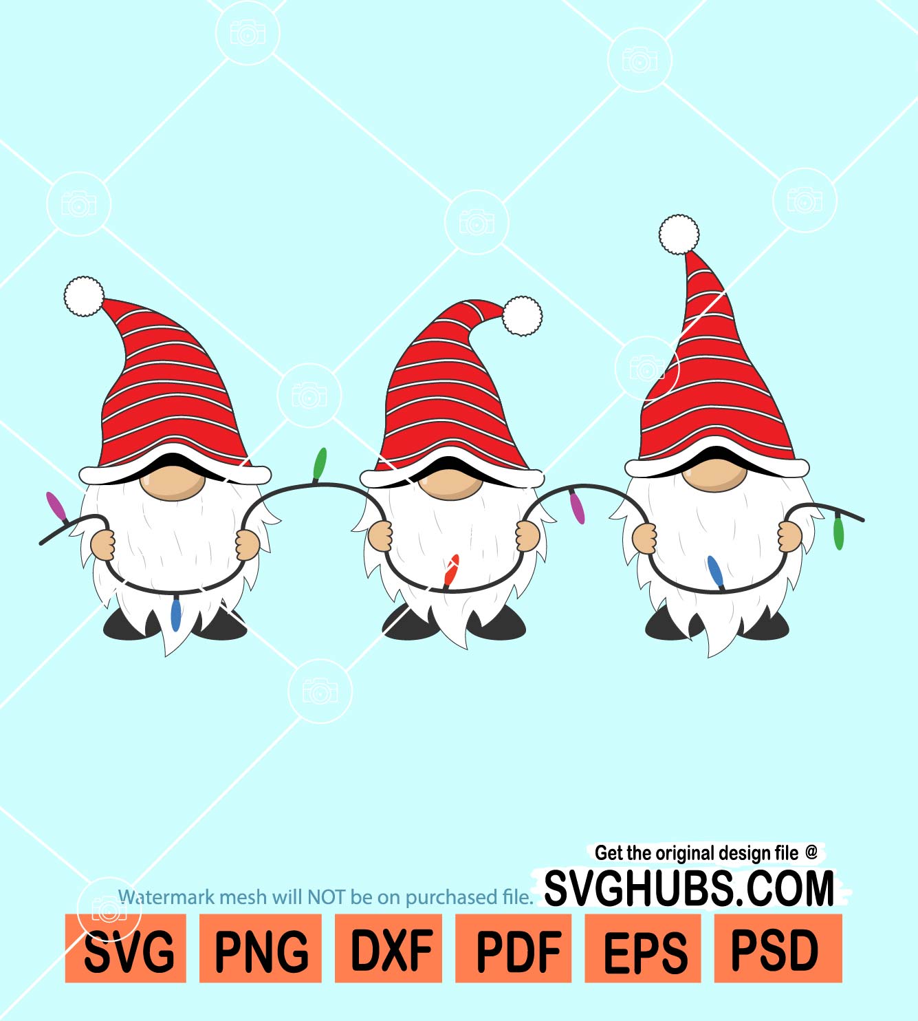 Christmas gnomes svg