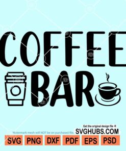 Coffee bar svg