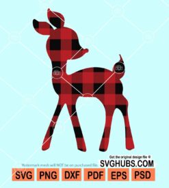 Deer christmas svg