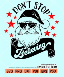 Don't stop believing svg