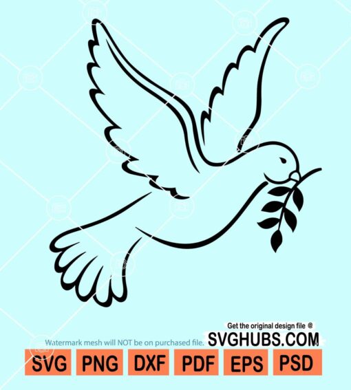 Rest in Peace Svg/eps/png/dxf/jpg/pdf Rip Svgpeace Dove 