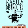 Easily distracted by cows svg