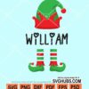 Elf hat william svg