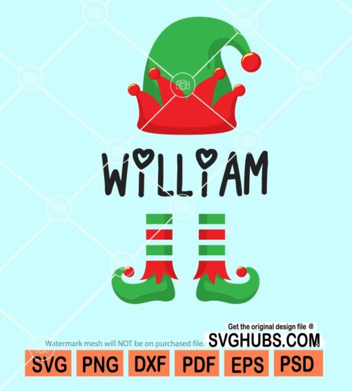 Elf hat william svg