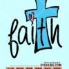 Faith cross love heart svg