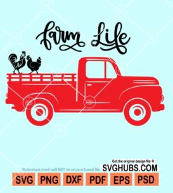 Farm life truck svg