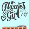Flower girl svg