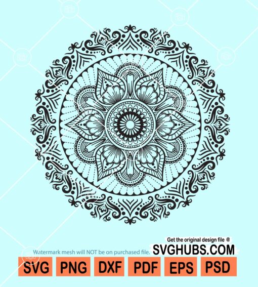 Flower mandala svg