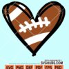 Football heart svg