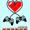 Game heart svg