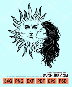 Girl And Sun Svg SVG HUBS Girl and sun svg svg hubs