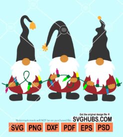 Gnomes with lights svg