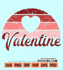 Grunge valentine svg