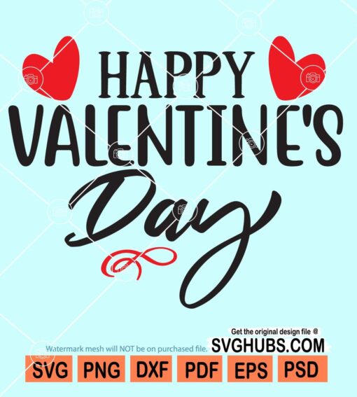 Happy valentine's day svg