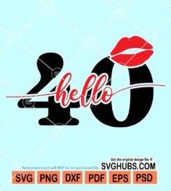 Hello 40 svg
