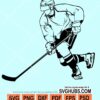 Hockey player svg