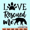 Love rescued me svg