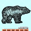 Mama bear mandala svg