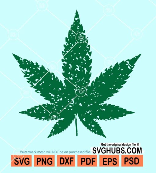 Marijuana leaf svg