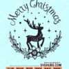 Merry christmas deer svg