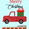 Merry christmas truck svg