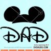 Mickey dad svg