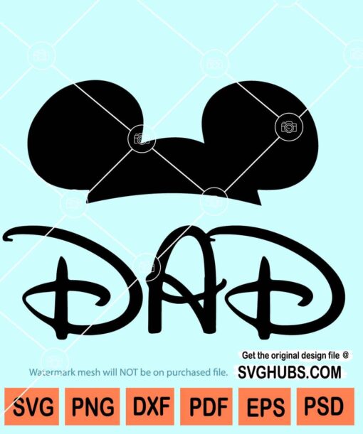 Mickey dad svg