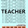 Mirror teacher svg