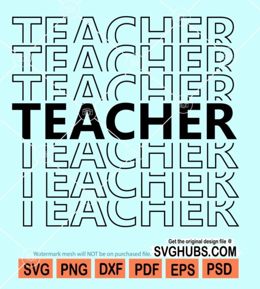 Mirror teacher svg