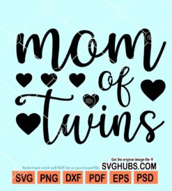 Mom of twins svg