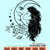 Moon girl svg