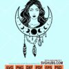 Moon girl svg