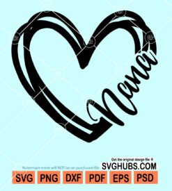 Nana heart svg