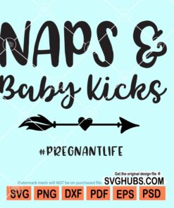 Naps and baby kicks svg